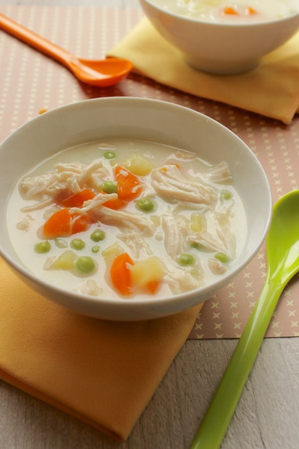 zuppa di pollo cremosa