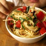 spaghetti estivi al limonepn spaghetti estivi al limonepn