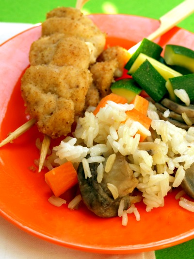 spiedini di pollo al fornopn