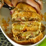 strudel speck , funghi e formaggio