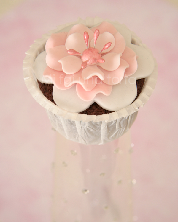 Fiore Di Pasta Di Zucchero Stesso Stampo Altro Fiore